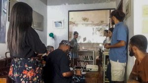 Dudu de Morro Agudo, com Rodrigo Azevedo e a turma de arquitetura da Universiadde Estácio de Sá.