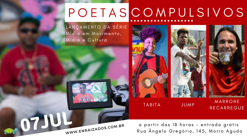 Sarau Poetas Compulsivos de julho é no próximo sábado (07)