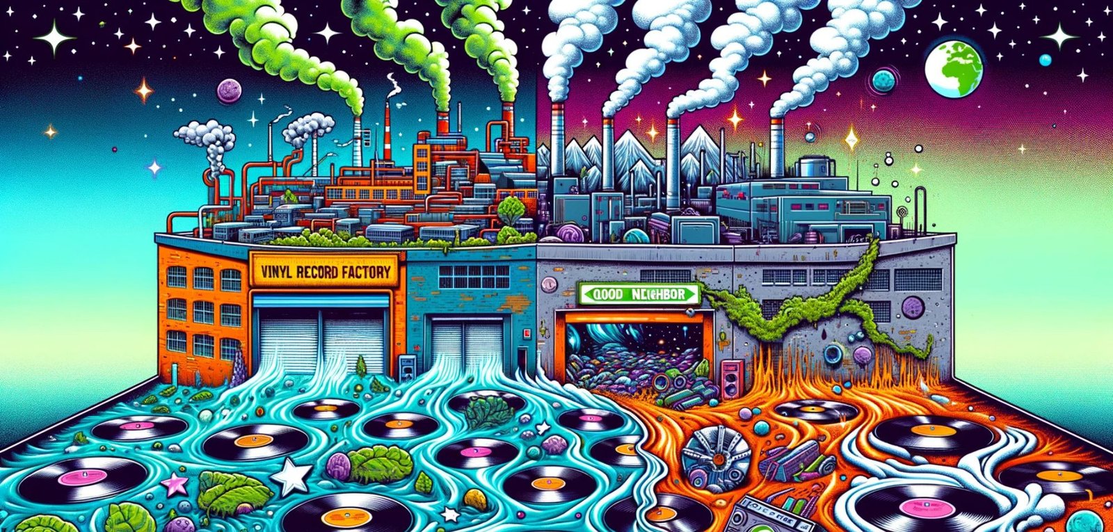 Impacto ecológico da produção de discos de vinyl e a solução sustentável da Good Neighbor